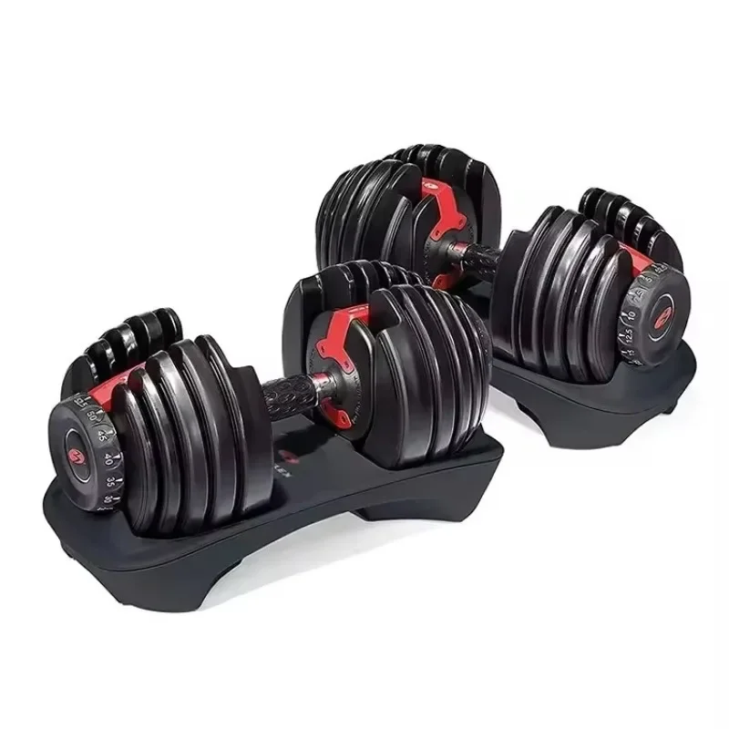 Home Gym Equipment Set - مجموعة دمبل قابلة للتعديل بمقبض مطور،