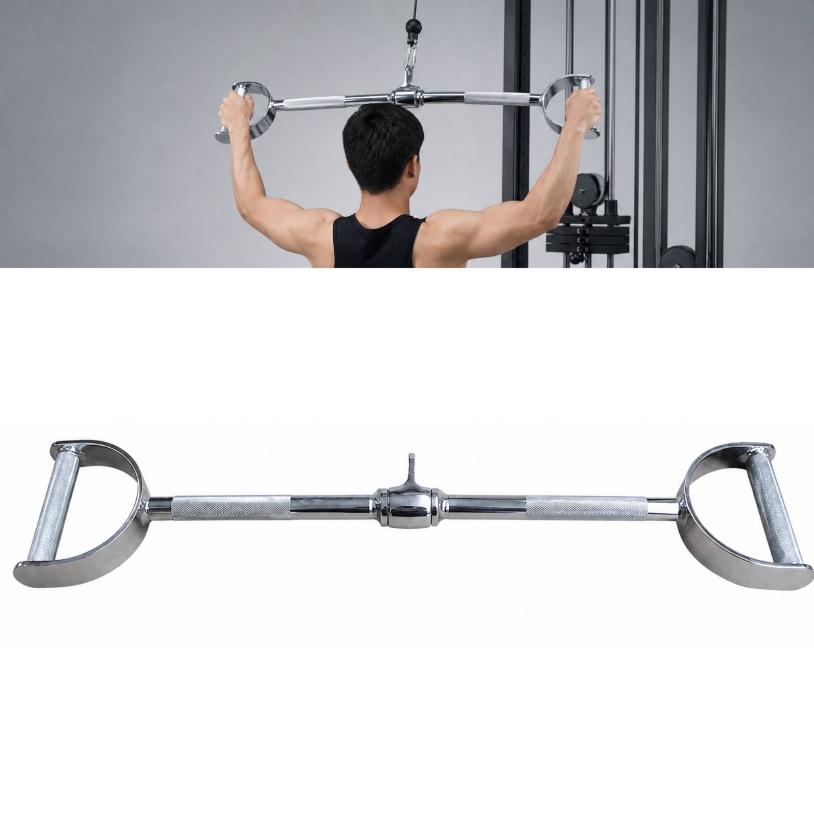 مقبض كابل على شكل حرف D بتصميم - مراجعة Lat Pulldown Cable وسعره